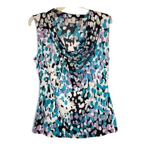 Worthington women's large geometric print sleeveless pullover top. 4034
